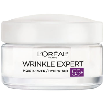 L’Oréal Paris Experto en Arrugas 55+ crema rostro, hidratación 24h para piel sensible.