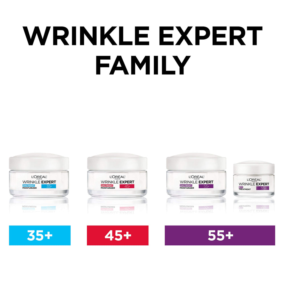 L’Oréal Paris Experto en Arrugas 55+ dermatológicamente probado para seguridad y piel sensible.