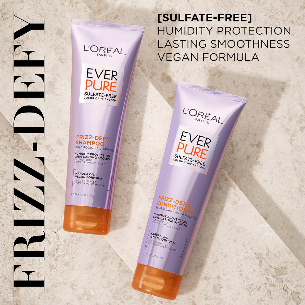 L’Oréal Paris Frizz Defy Acondicionador: botella suave que facilita el peinado diario