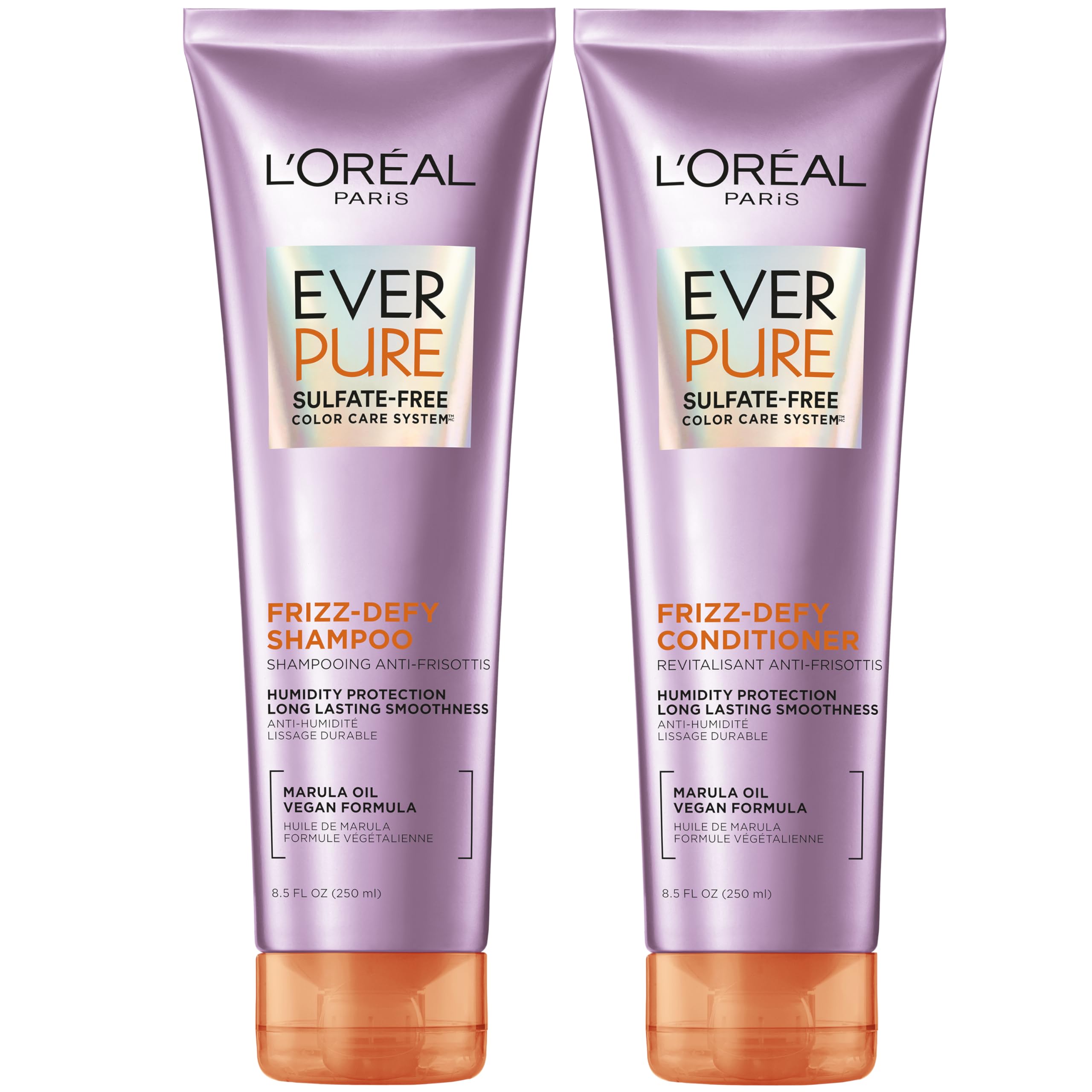L’Oréal Paris Frizz Defy Champú: botella con protección de color y reducción del encrespamiento