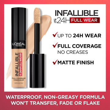 L'Oréal Paris Full Wear Concealer uso de contorno e iluminación con precisión.