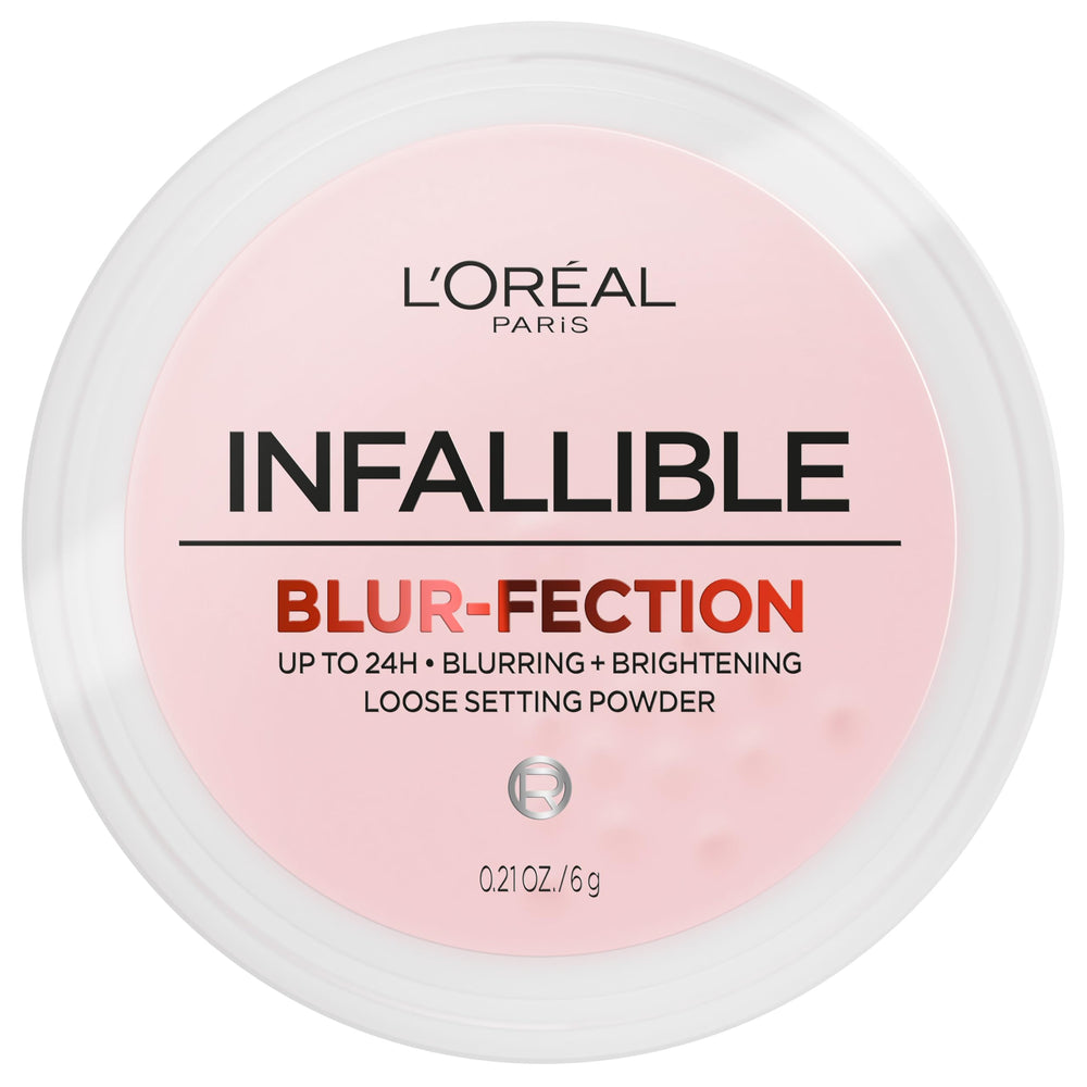 L'Oréal Paris Blur-fection polvó suelto suave para difuminar imperfecciones.