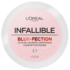 L'Oréal Paris Blur-fection polvó suelto suave para difuminar imperfecciones.