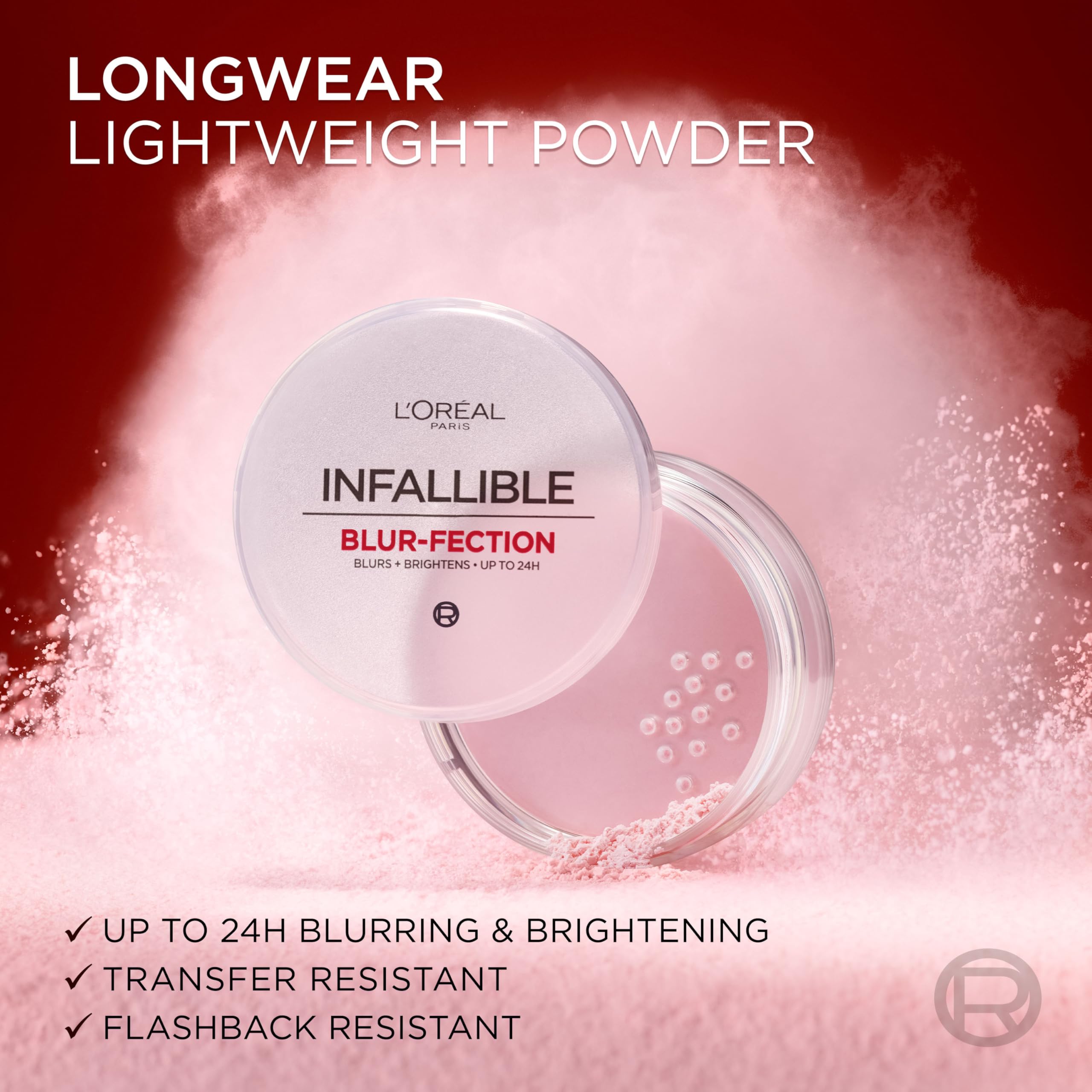 L’Oréal Paris Infallible Blur-fection, polvo difuminador para zona T y mejillas.