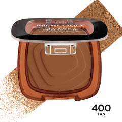 L'Oréal Paris Infallible Bronceador, textura sedosa para un acabado ligero y cómodo.