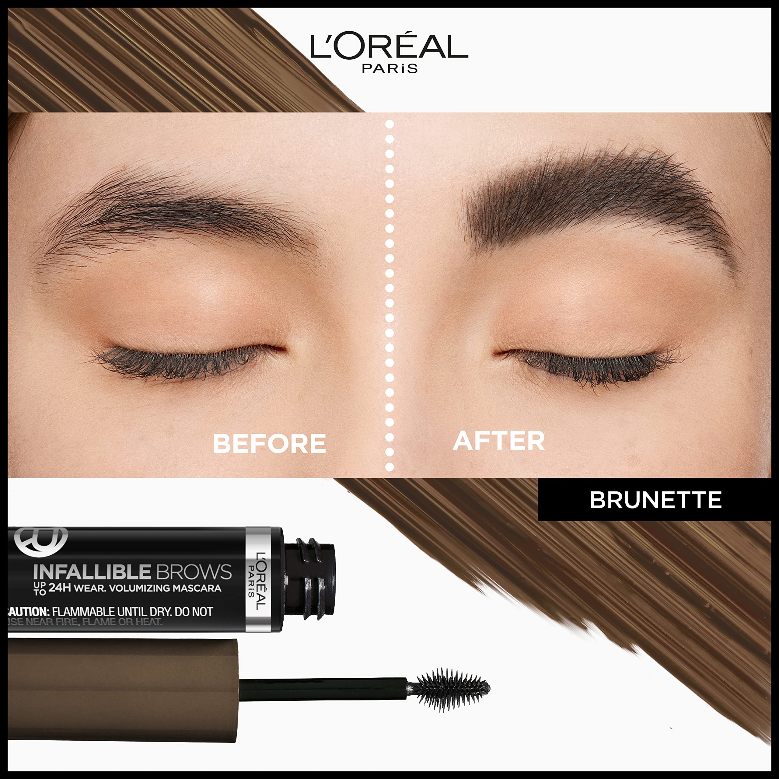 Cejas más densas 24h con Infallible Brow Mascara.