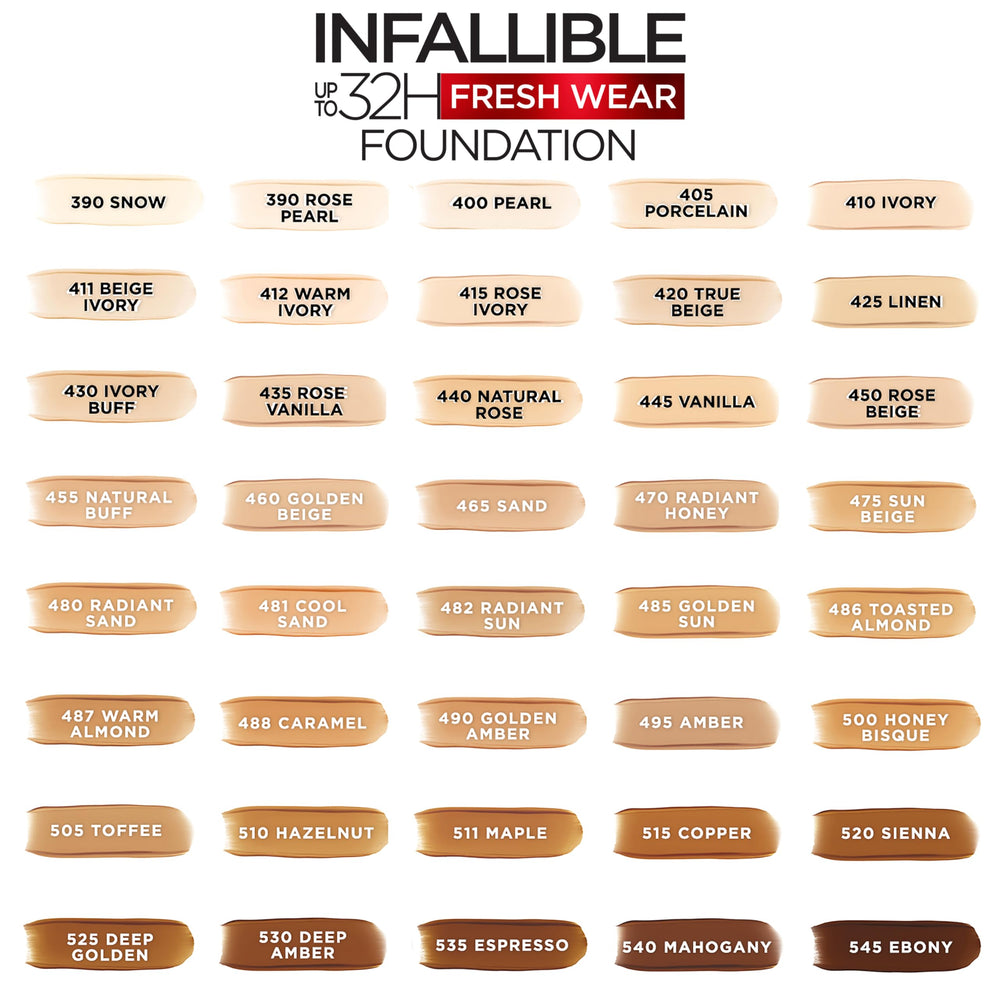 L'Oreal Paris Infallible Fresh Wear, acabado natural que se difumina y permanece