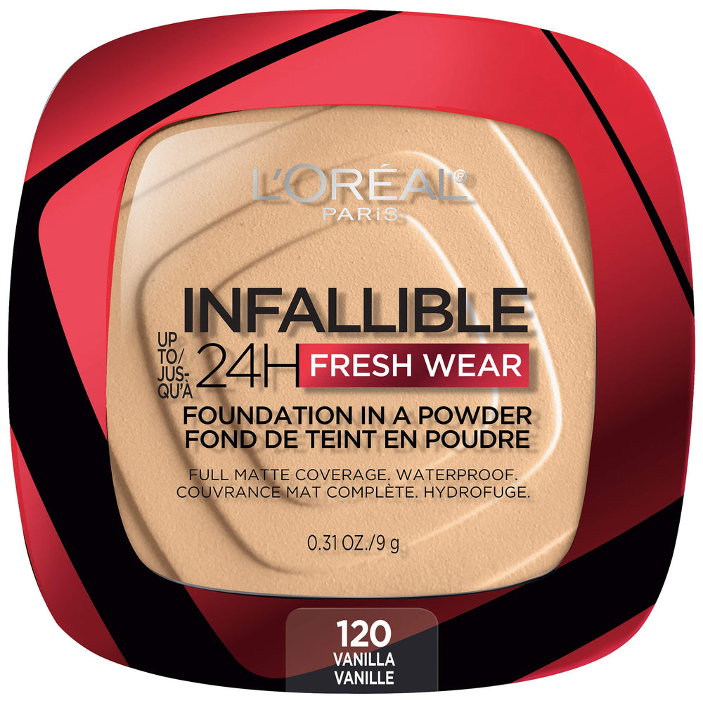 L’Oréal Paris Infallible Fresh Wear Polvo base mate para tono homogéneo