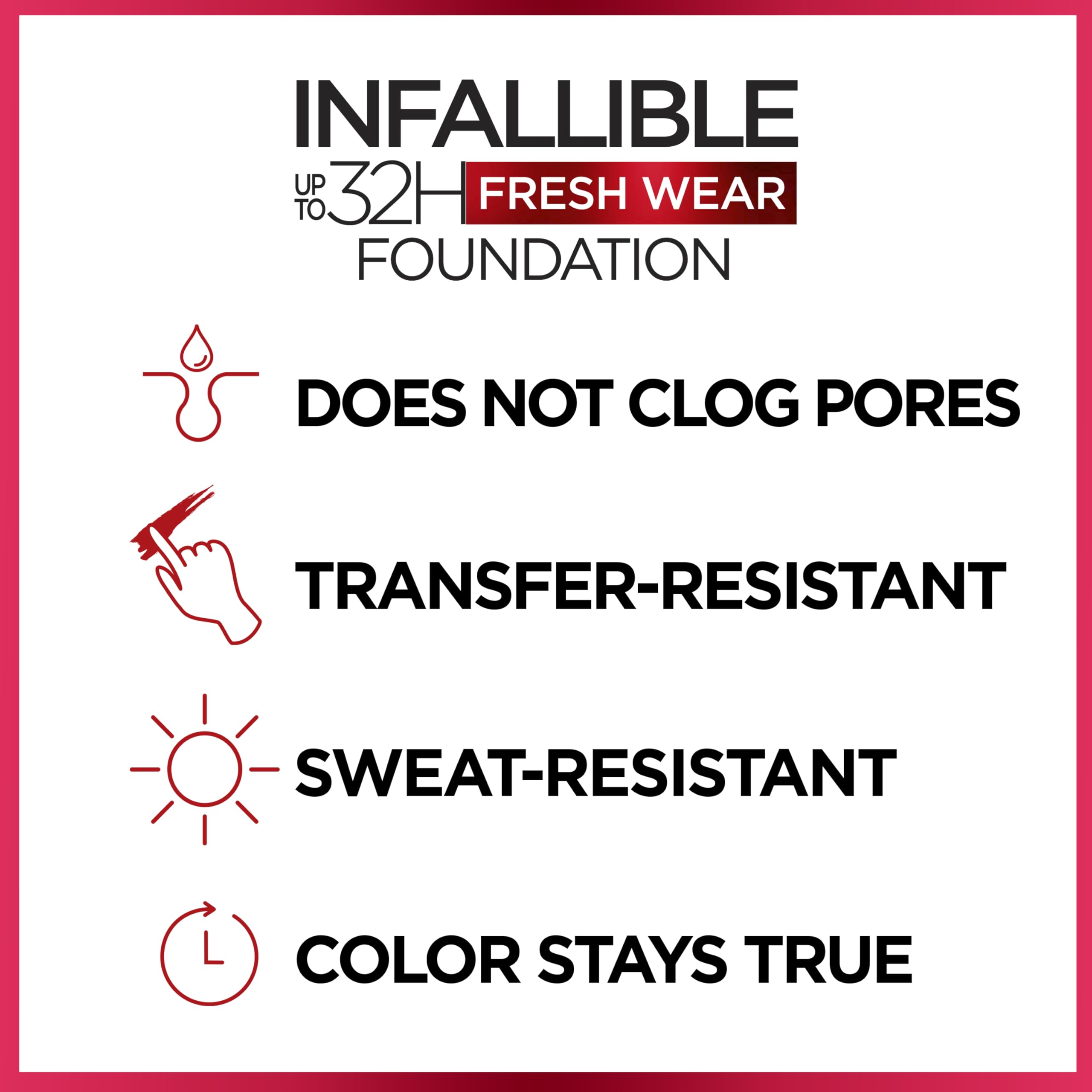 L'Oreal Paris Infallible Fresh Wear, protección SPF 25 para piel protegida