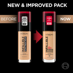 L'Oreal Paris Infallible Fresh Wear, textura ultra fina para acabado natural