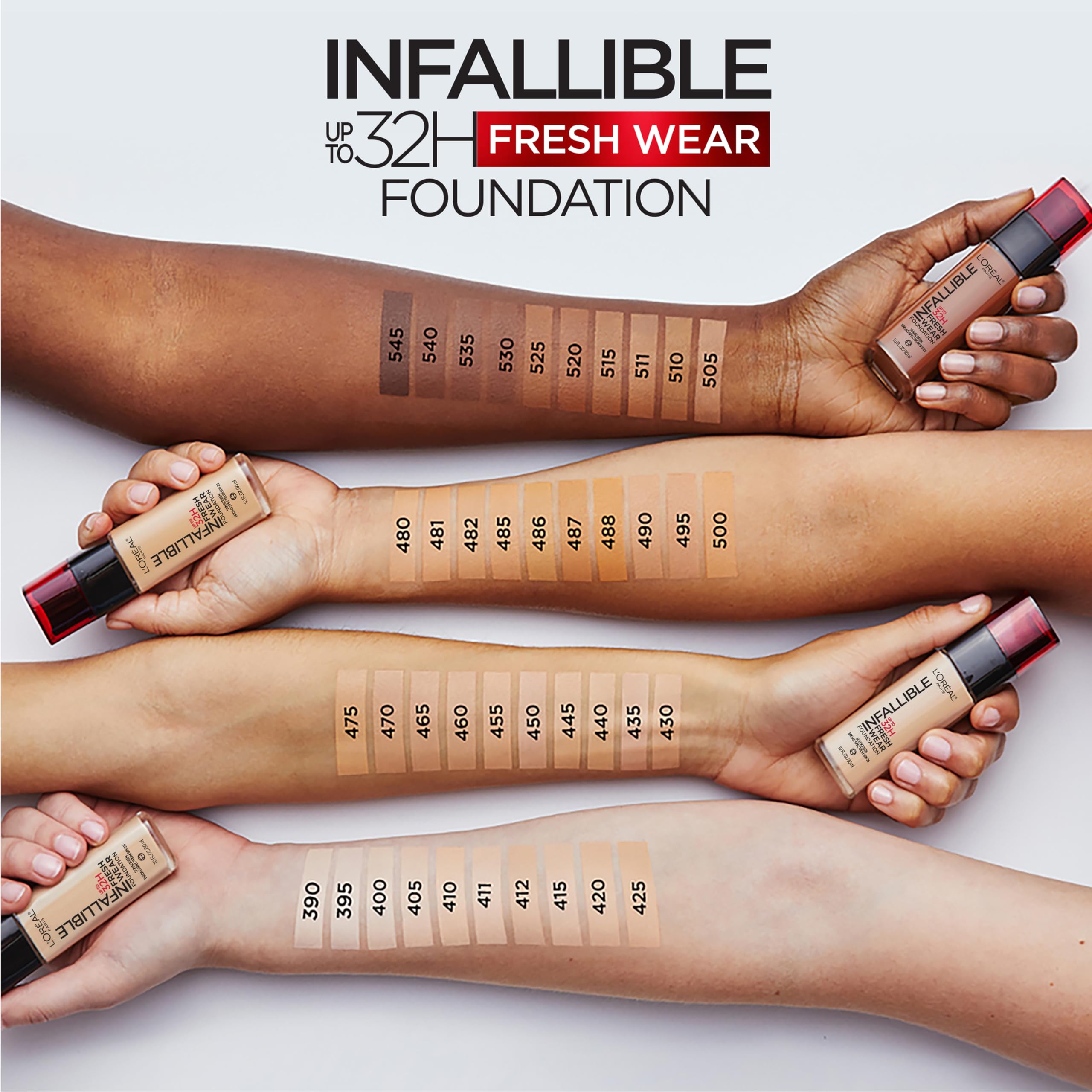 L'Oreal Paris Infallible Fresh Wear, tono 460 beige dorado para tonos cálidos