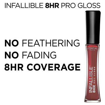 L’Oréal Paris Infallible Gloss textura hidratante para labios suaves.