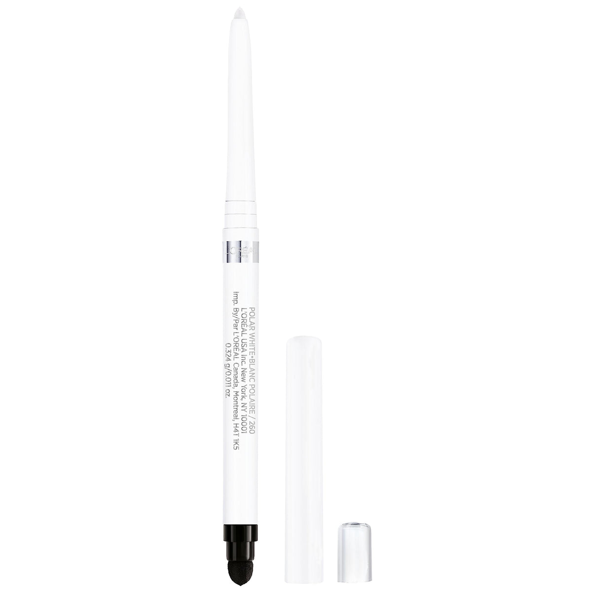 Delineador gel polar blanco de L'Oreal Paris para trazos suaves y duraderos