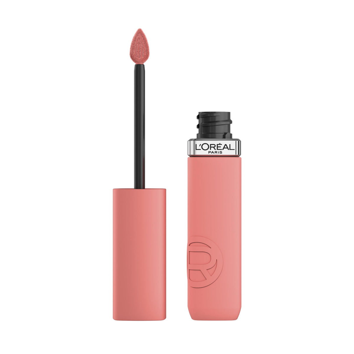 L'Oréal Paris Infallible Primer Beso 600, color intenso, acabado mate y duradero.