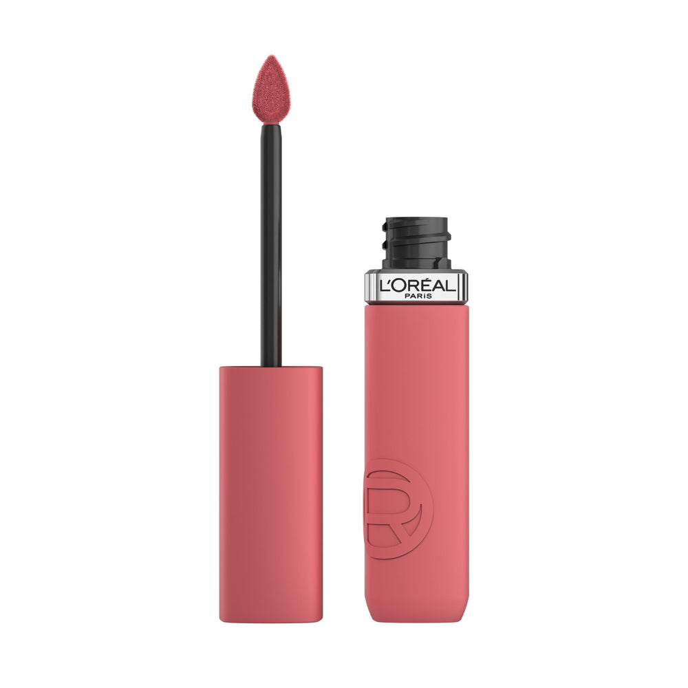 L'Oreal Paris Infallible Matte Resistance Major Crush swatch shows bold, long-lasting matte color.