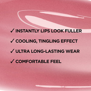 L'Oreal Paris Infallible Pro Gloss Plump textura ligera para comodidad diaria.