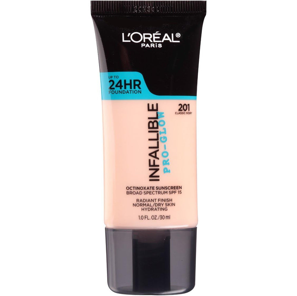L'Oréal Paris Pro Glow base frasco: acabado radiante y duradero.