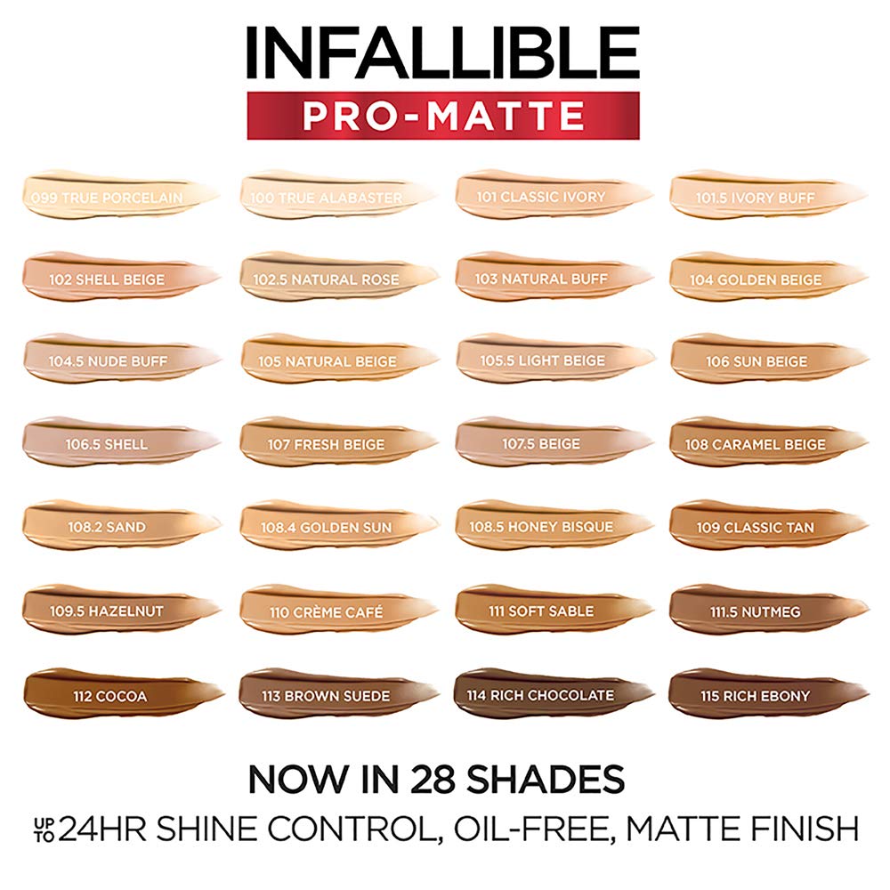 L'Oreal Paris Infallible Pro-Matte, acabado demi-matte que mantiene naturalidad
