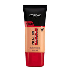 L'Oreal Paris Infallible Pro-Matte Natural Buff bottle offers all-day demi-matte wear.
