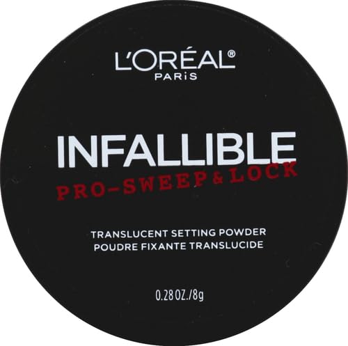 L'Oreal Paris Infallible Pro-Sweep y Lock, textura microfin, acabado suave y mate.