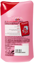 L’Oréal Paris Kids Extra Gentle 2en1 champú, empaque colorido, facilita el lavado de los más pequeños