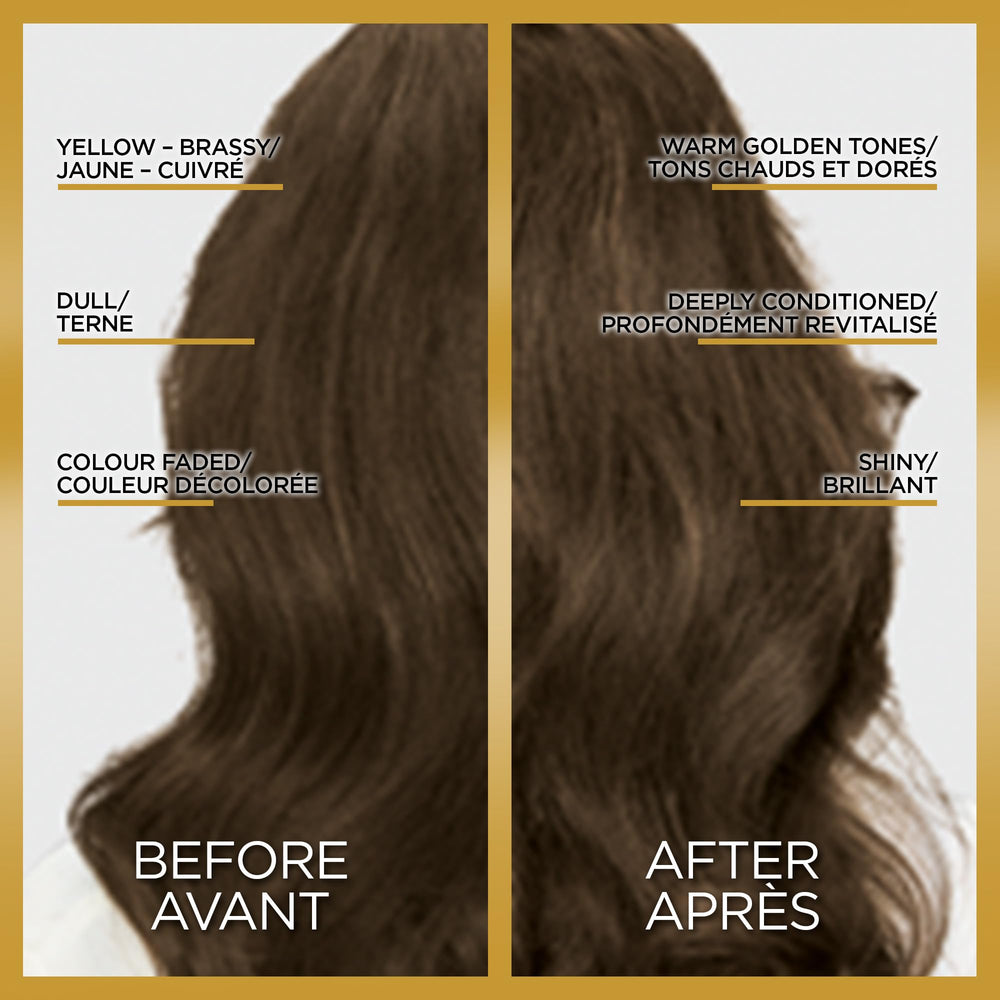 L'Oréal Paris Le Color One Step Toning Hair Gloss, aplicación sin mezcla para tono uniforme.