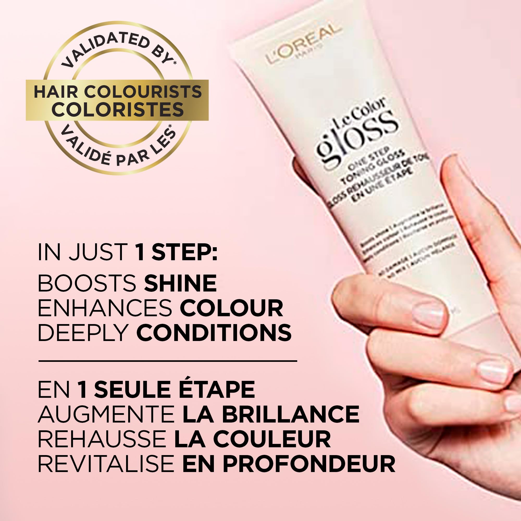 L'Oreal Paris Le Color One Step Toning Hair Gloss: brillos intensos y tonos renovados.