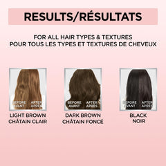 L'Oréal Paris Le Color One Step Toning Hair Gloss, base acondicionadora con coco para nutrir.