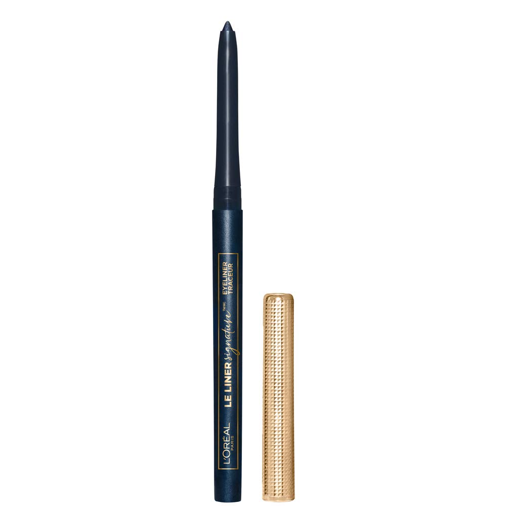 L’Oréal Paris Le Liner Signature delineador mecánico azul Jersey para un trazo intenso y duradero.