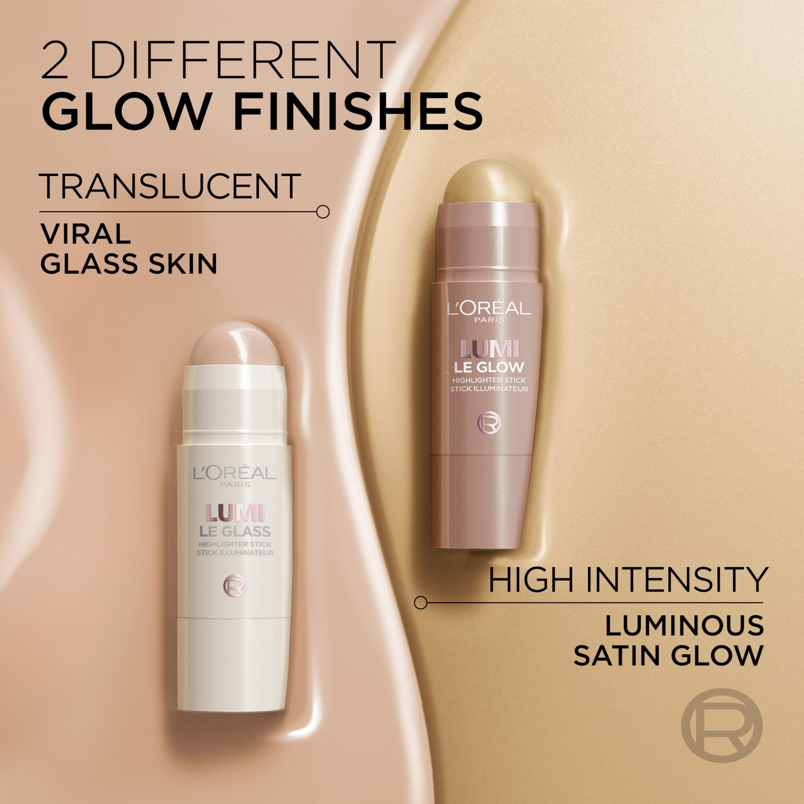 L’Oréal Paris Lumi Le Glass Stick tono Sunset Amour para un brillo cálido.