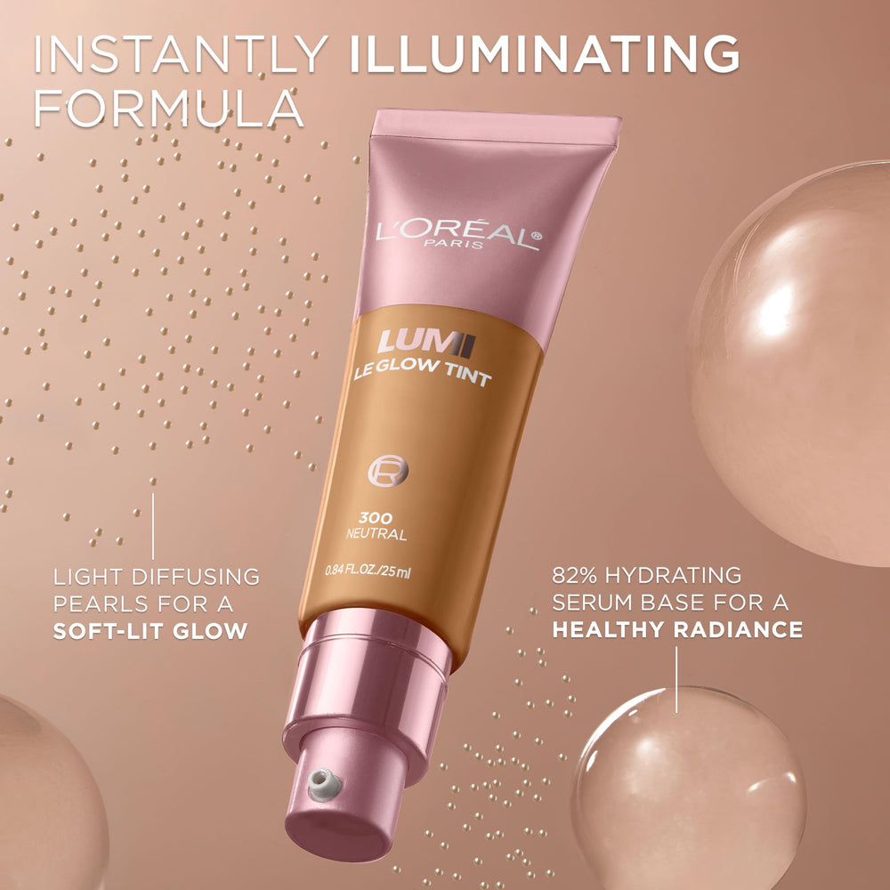 L’Oréal Paris Lumi Le Glow Tint difumina y suaviza el tono para una tez uniforme.