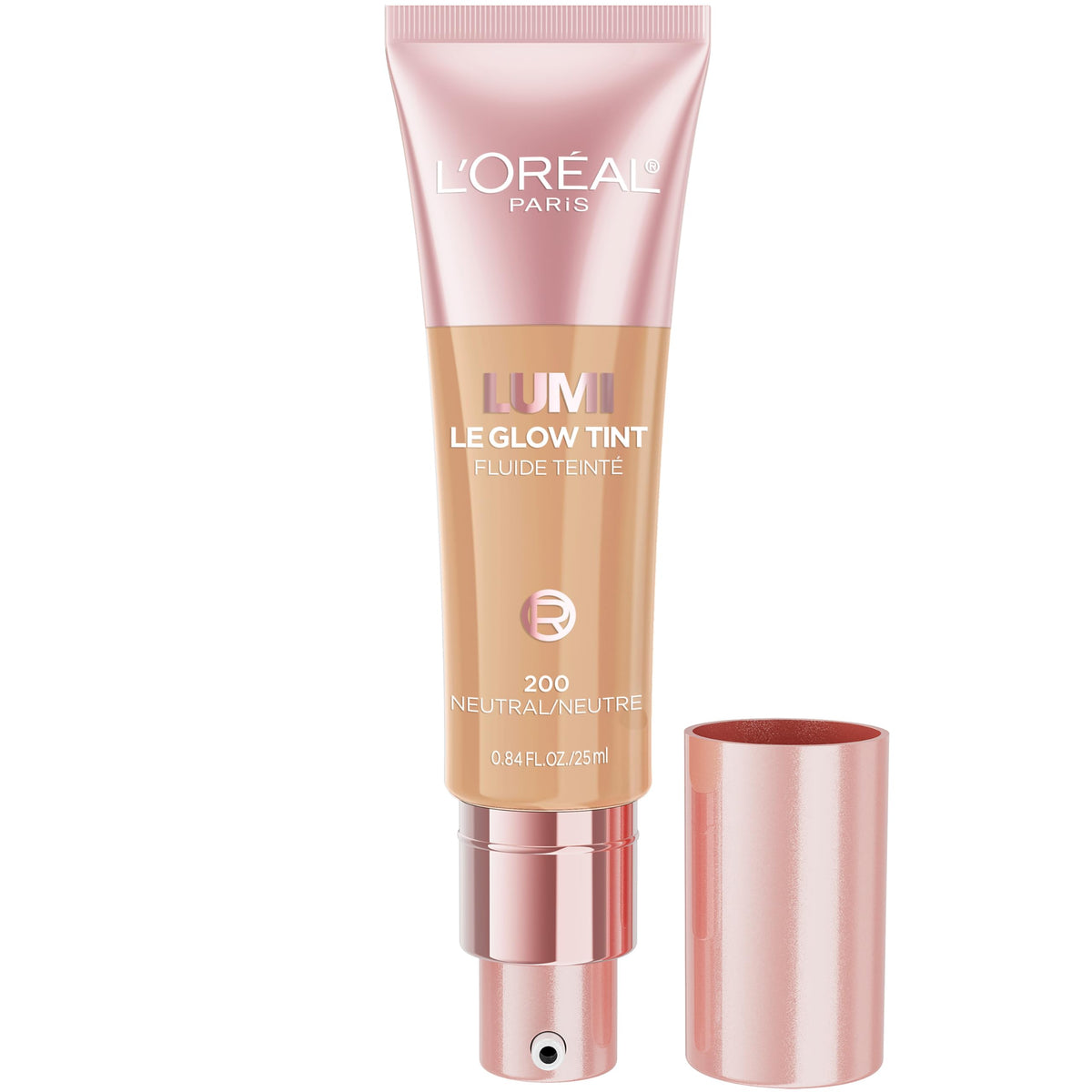 L’Oréal Paris Lumi Le Glow Tint en botella brinda cobertura natural y brillo suave.