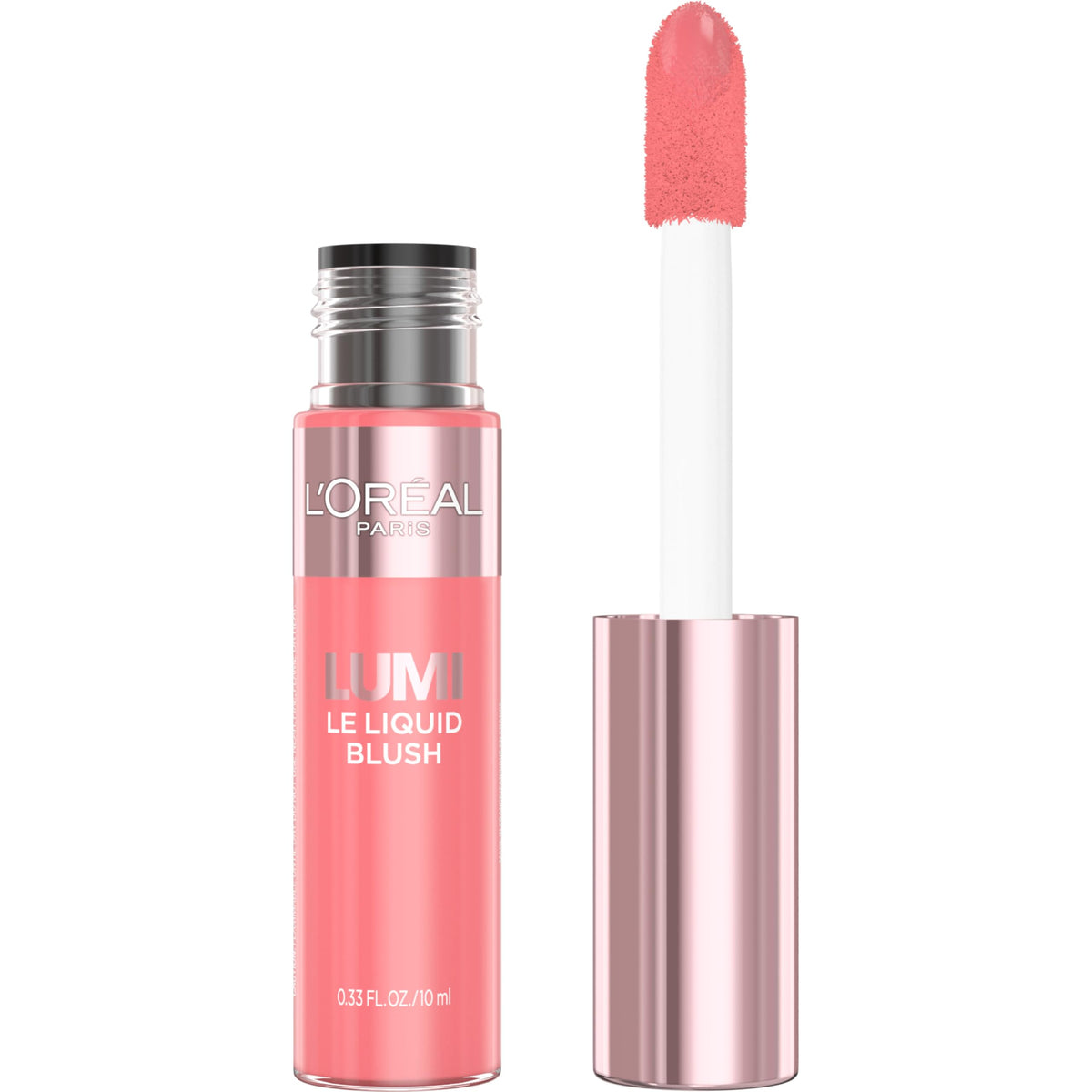 L’Oréal Paris Lumi Le Liquid Blush con aplicador para color preciso en mejillas.