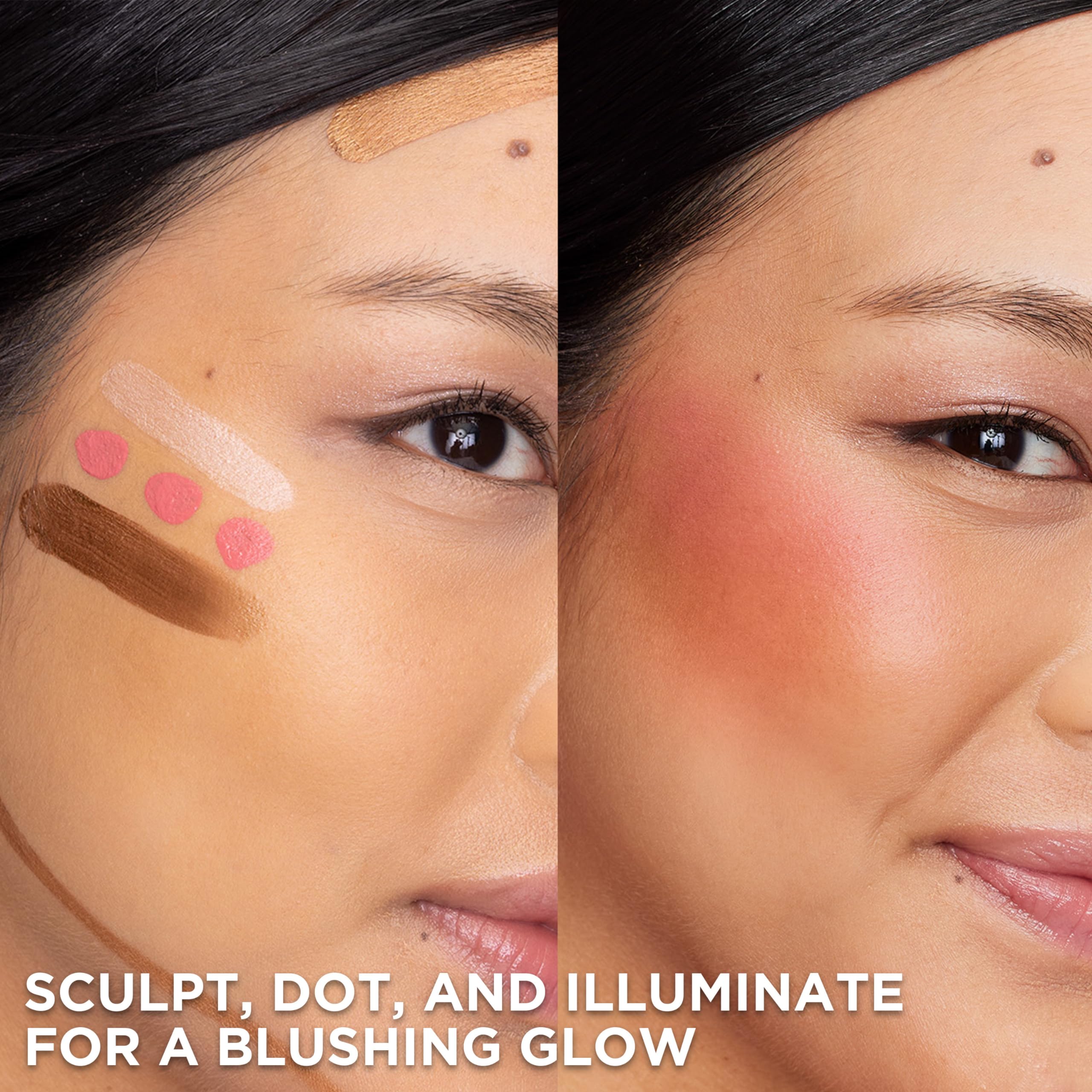 L’Oréal Paris Lumi Le Liquid Blush textura ligera para difuminar fácilmente.