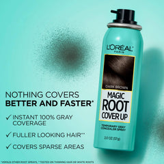 L'Oreal Paris Magic Root Cover Up cubre raíces grises con secado rápido.