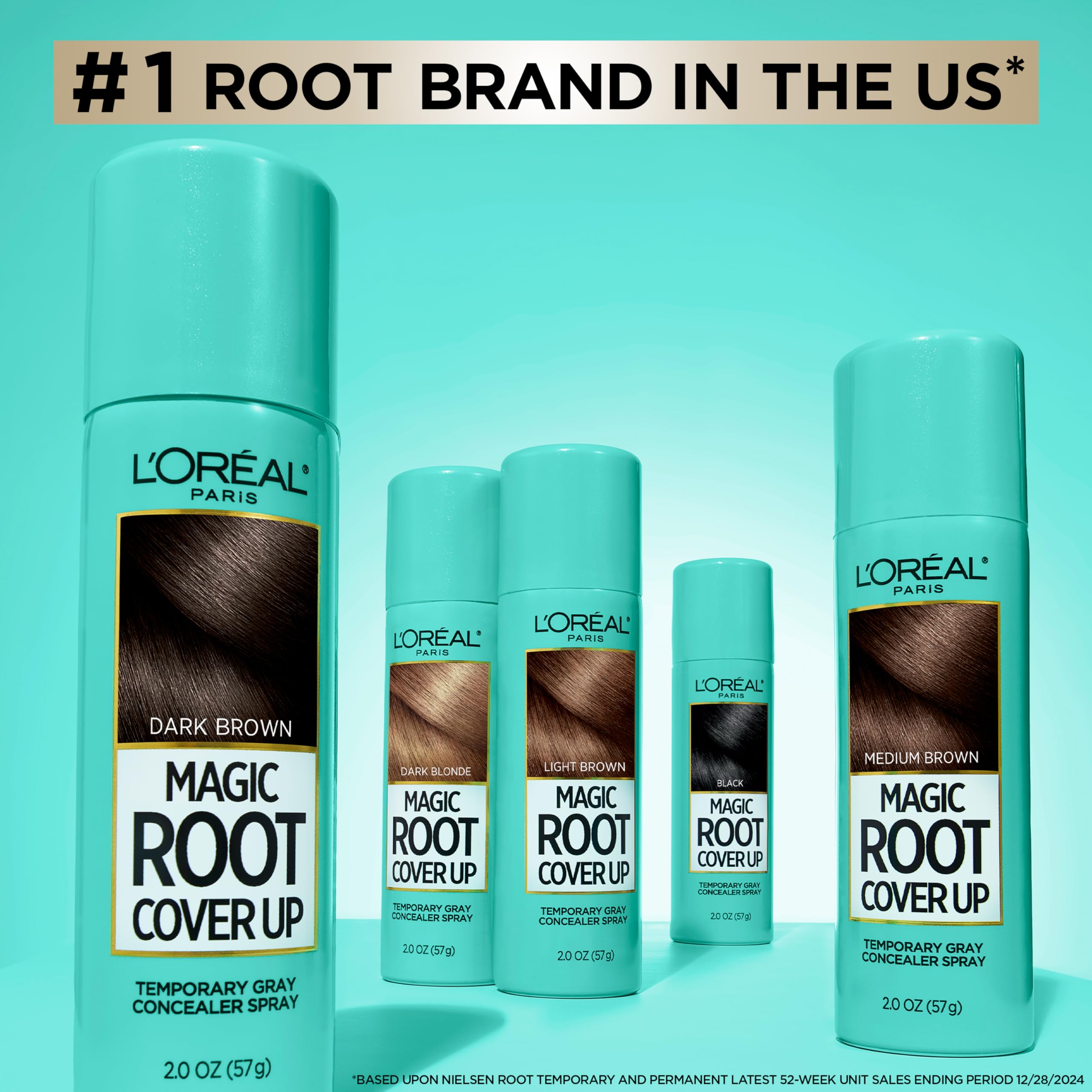 L'Oreal Paris Magic Root Cover Up paleta de 8 tonos.