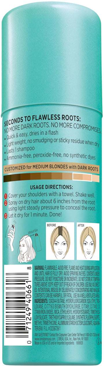 L'Oréal Paris Magic Root Cover Up: solución temporal para cubrir raíces oscuras.