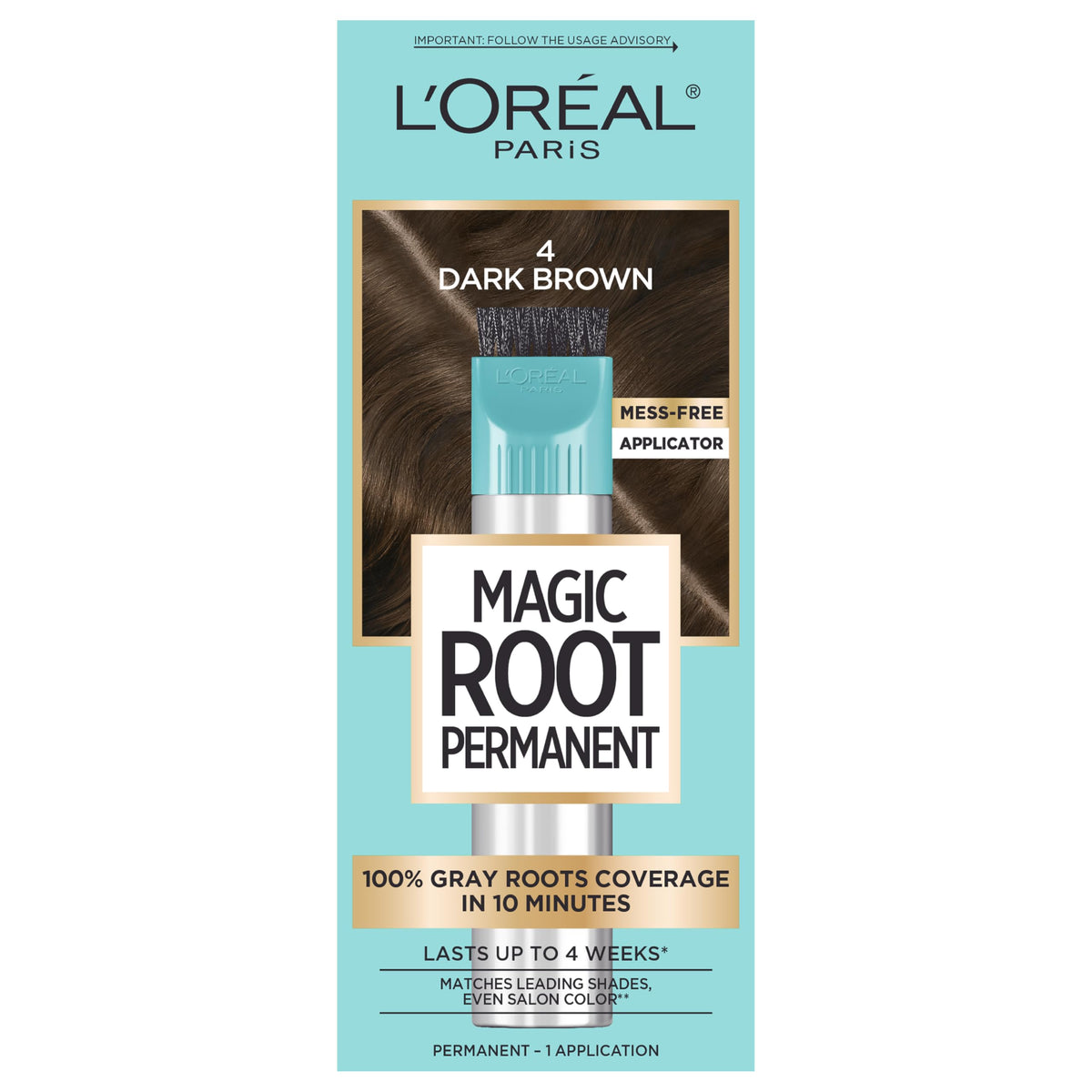 L’Oréal Paris Magic Root Rescue con aplicador preciso para aplicación rápida y uniforme.