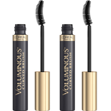 Máscara Original Voluminosa de L’Oréal Paris con cepillo curvo para volumen intenso en pestañas