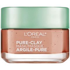 L'Oreal Paris Mascarilla arcilla pura alga roja, exfolia suavemente y refina poros