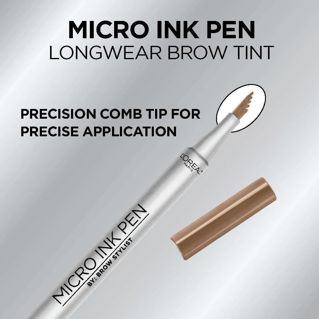 L'Oréal Paris Micro Ink Pen Brow Stylist aporta textura pelo a pelo para cejas definidas.