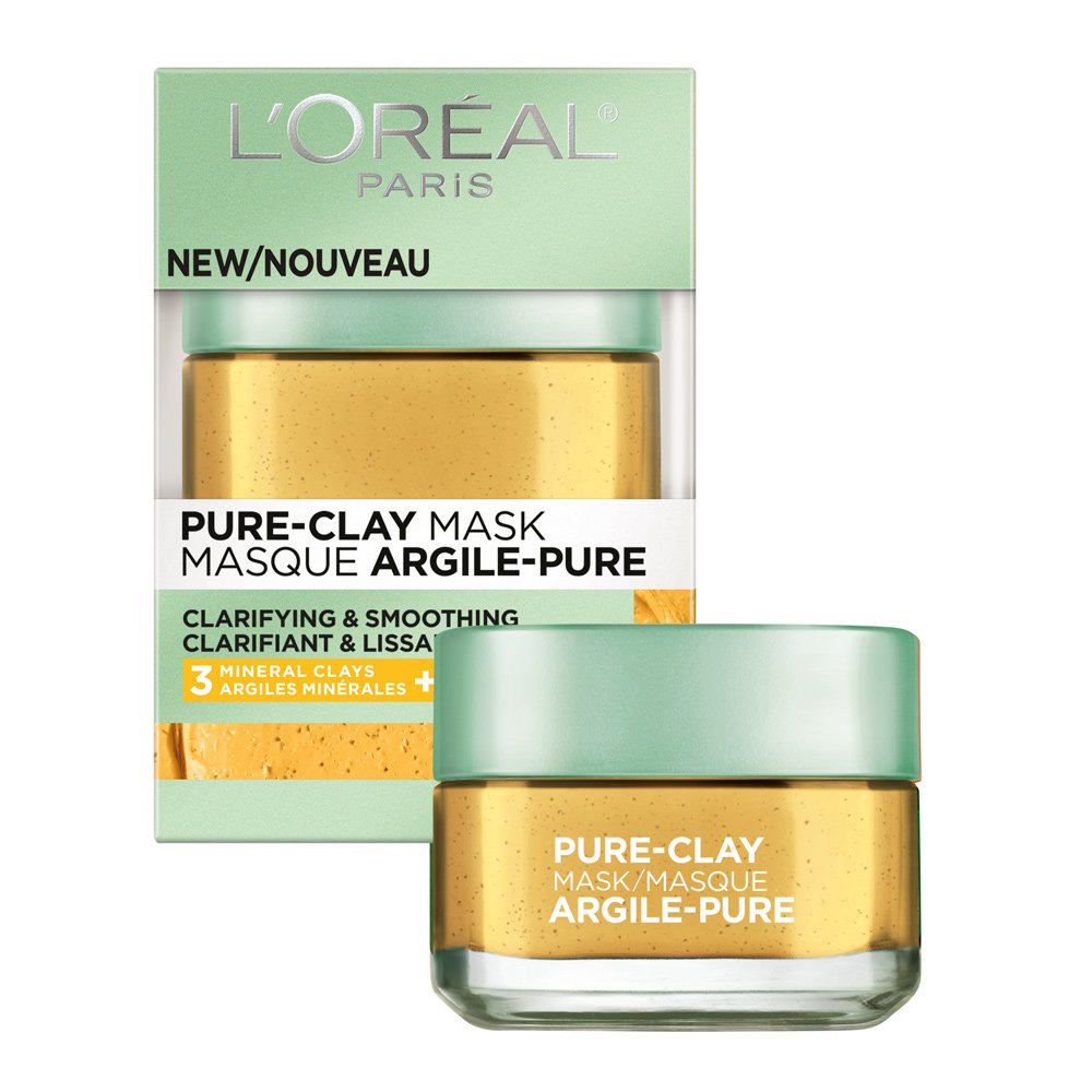 L'Oreal Paris Pure Clay arcilla con Yuzu, aplicación para claridad instantánea.