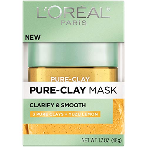 L'Oreal Paris Pure Clay con Yuzu, textura de arcilla suave para la piel.