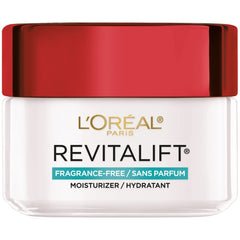 La crema Revitalift de L’Oréal Paris para rostro y cuello ofrece hidratación duradera.