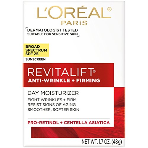L’Oréal Paris Revitalift crema textura ligera; absorción rápida para piel suave.
