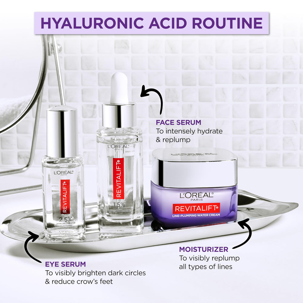 L’Oréal Paris Revitalift envase de 30 ml, aplicación diaria sencilla.