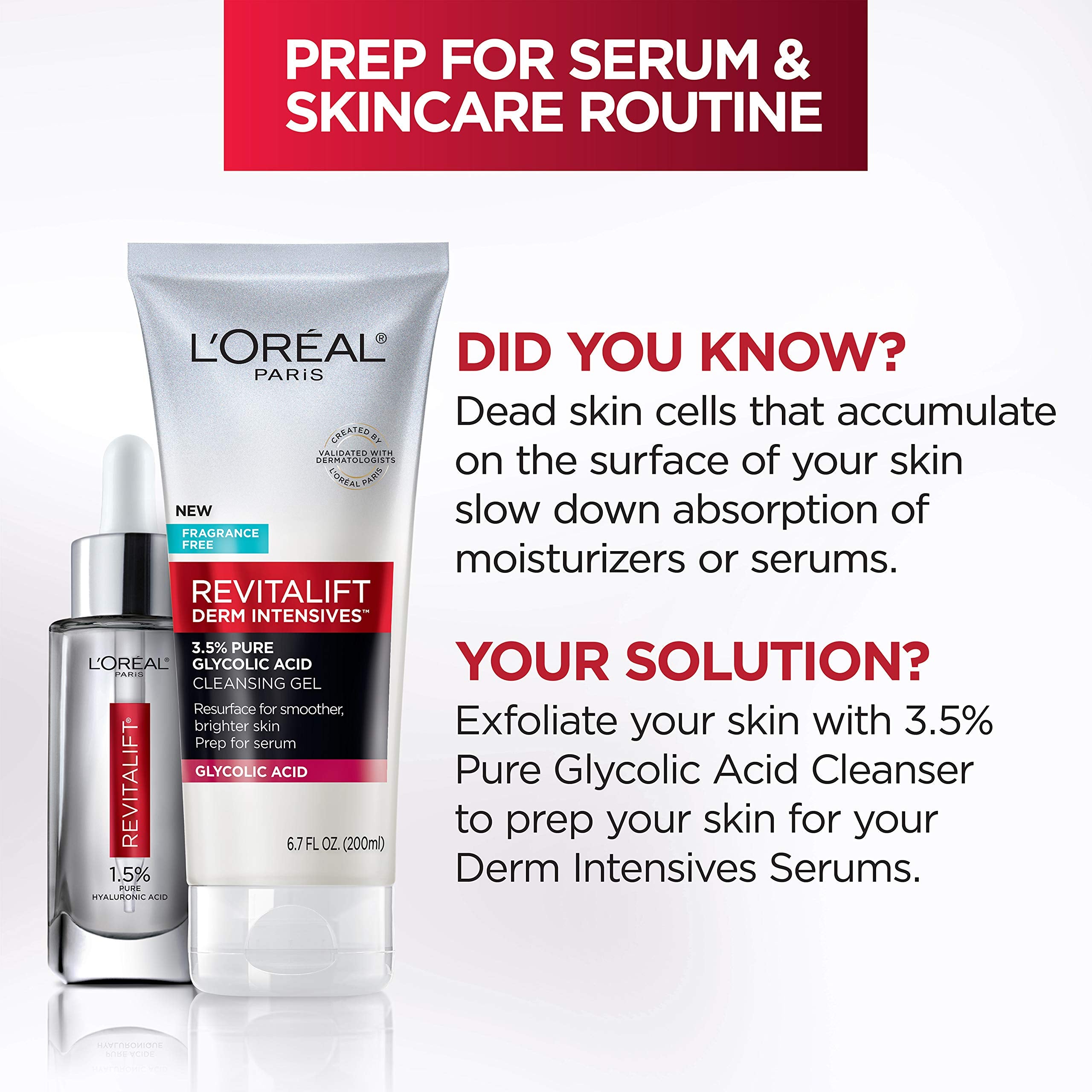 L'Oréal Paris Revitalift Gel, fórmula hipoalergénica para piel sensible.