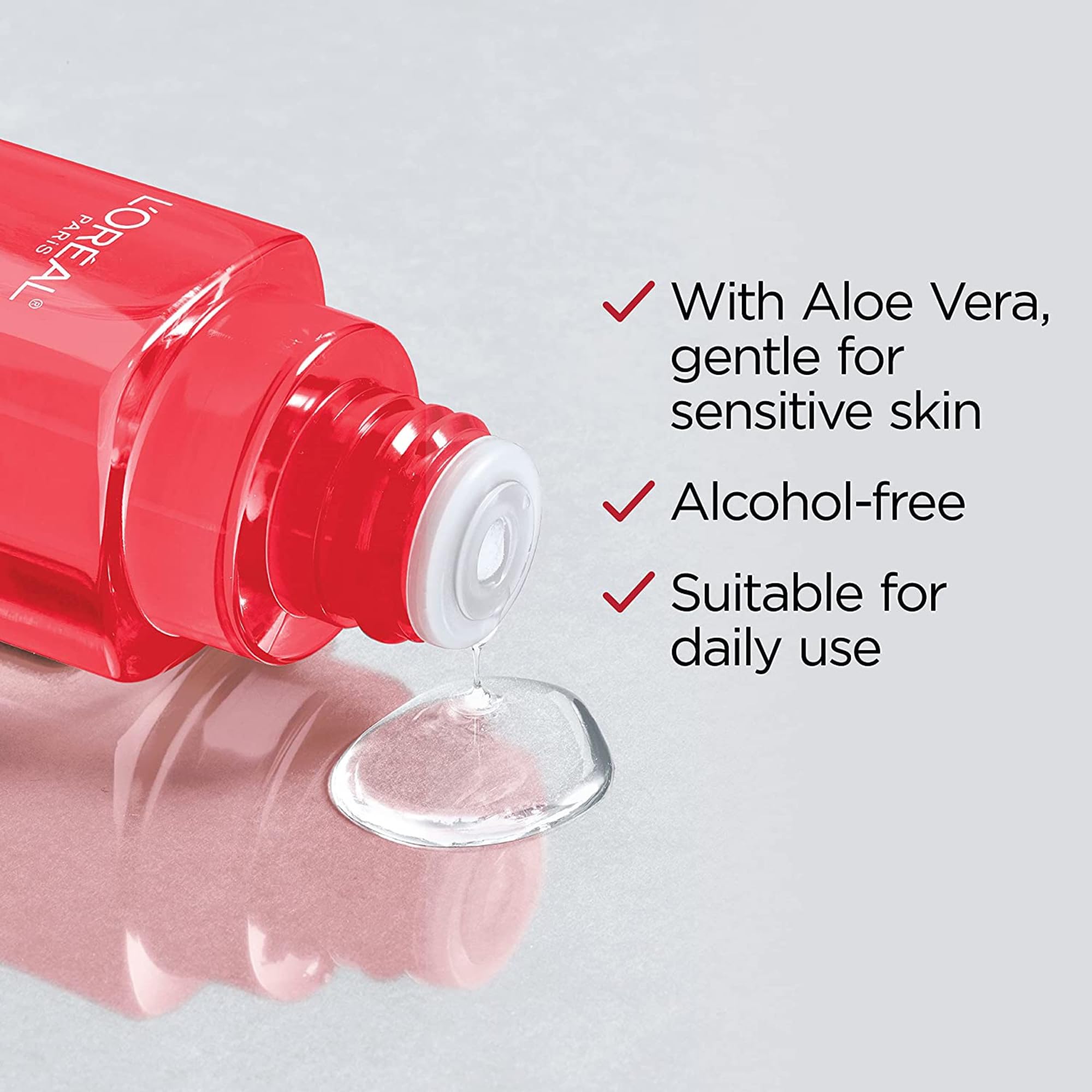 Piel con brillo natural tras usar Revitalift tonico exfoliante.