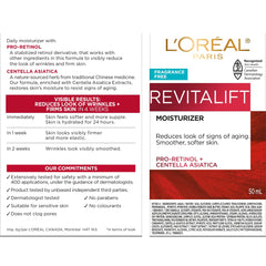 La versión sin fragancia de Revitalift para cuello y rostro es apta para piel sensible.