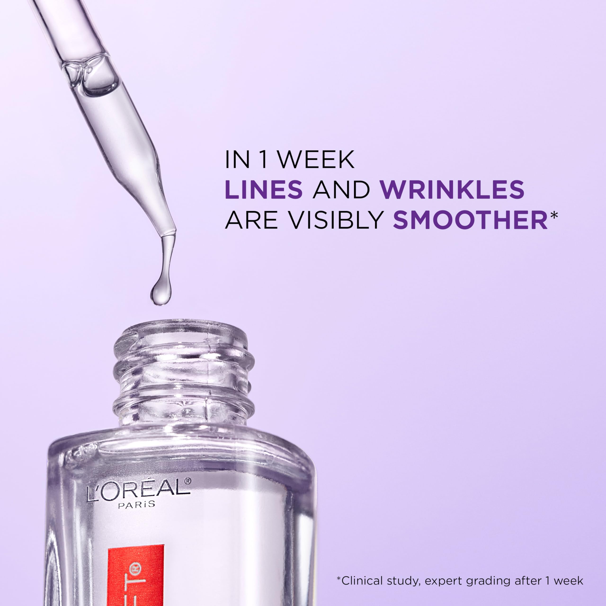 L’Oréal Paris Revitalift gel ligero, absorción rápida para uso diario.